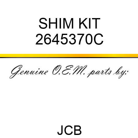SHIM KIT 2645370C