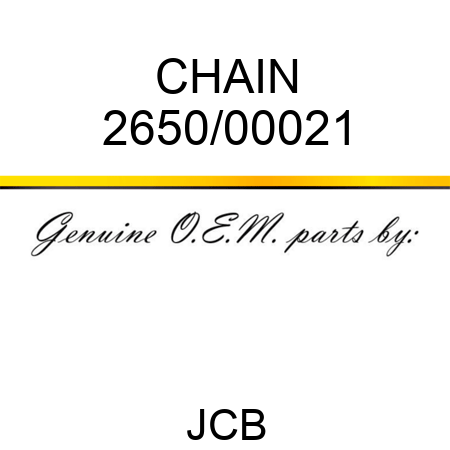 CHAIN 2650/00021