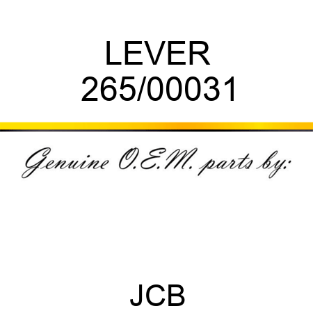LEVER 265/00031