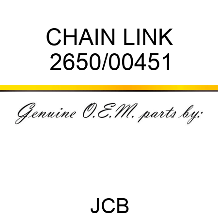 CHAIN LINK 2650/00451