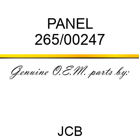 PANEL 265/00247