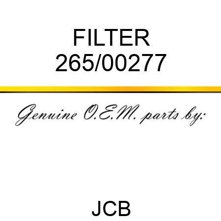 FILTER 265/00277