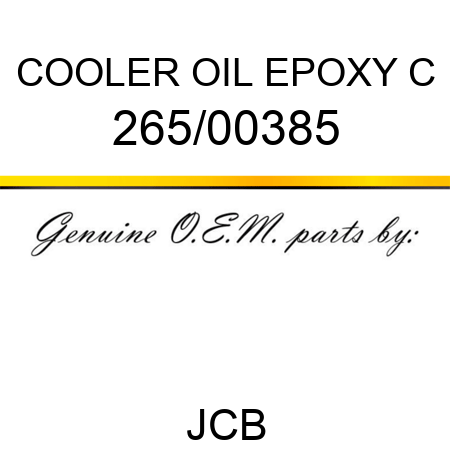 COOLER OIL EPOXY C 265/00385