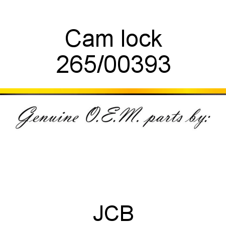 Cam, lock 265/00393