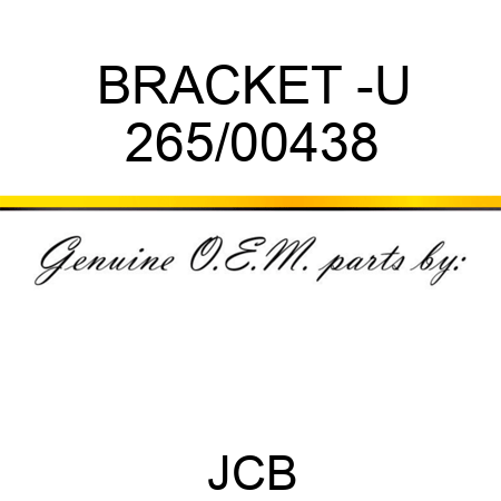 BRACKET -U 265/00438