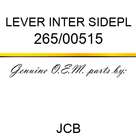 LEVER INTER SIDEPL 265/00515