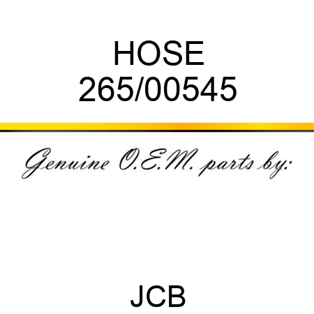HOSE 265/00545