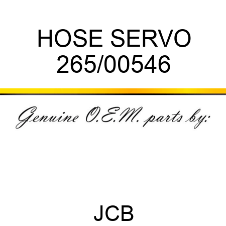 HOSE SERVO 265/00546