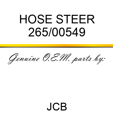 HOSE STEER 265/00549