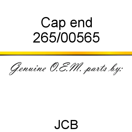 Cap, end 265/00565