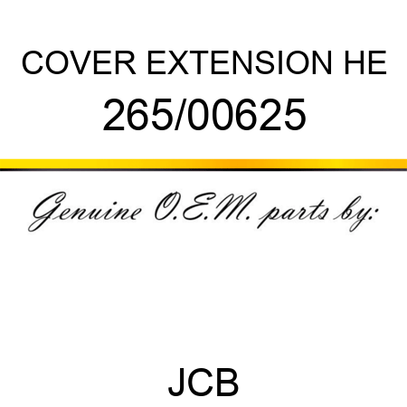 COVER EXTENSION HE 265/00625