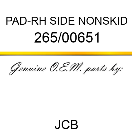 PAD-RH SIDE NONSKID 265/00651