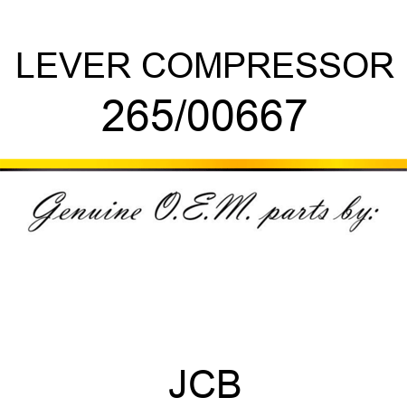 LEVER COMPRESSOR 265/00667