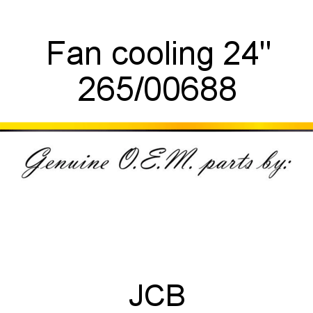 Fan, cooling 24