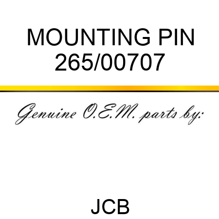 MOUNTING PIN 265/00707