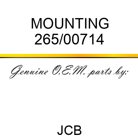 MOUNTING 265/00714