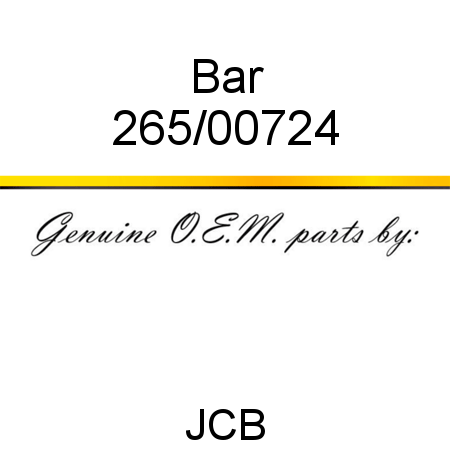Bar 265/00724