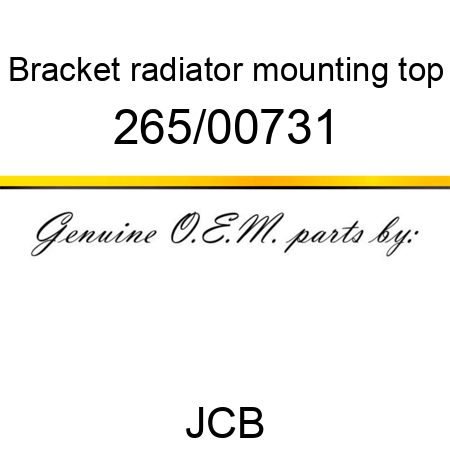Bracket, radiator mounting, top 265/00731