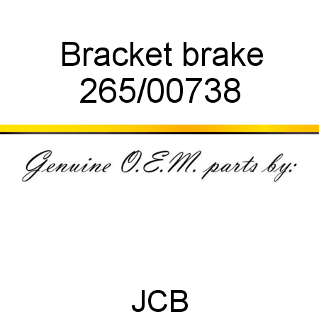 Bracket, brake 265/00738