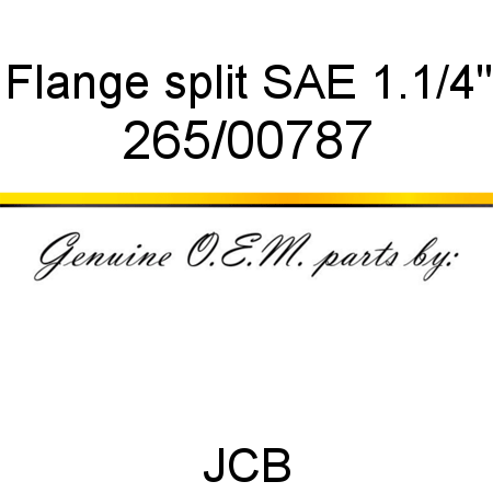 Flange, split, SAE 1.1/4
