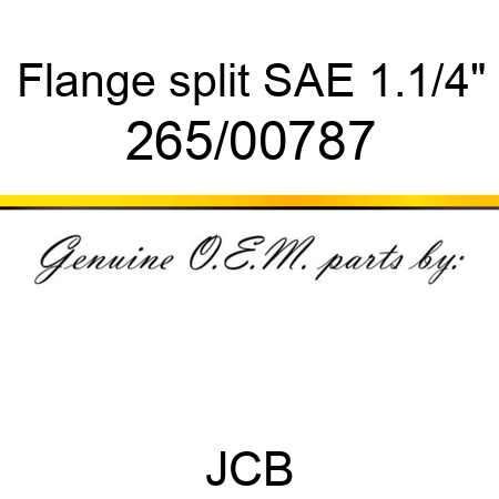 Flange, split, SAE 1.1/4