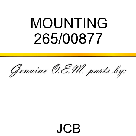 MOUNTING 265/00877