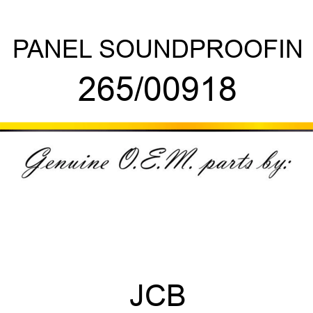 PANEL SOUNDPROOFIN 265/00918