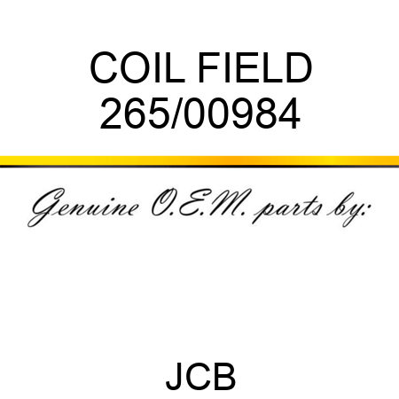 COIL FIELD 265/00984