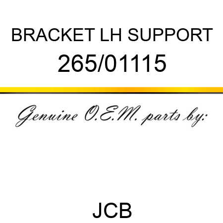 BRACKET LH SUPPORT 265/01115