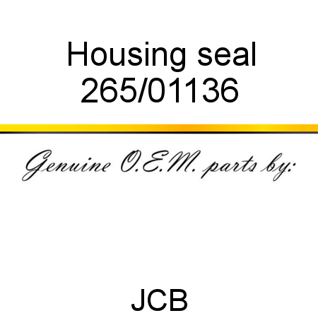 Housing, seal 265/01136