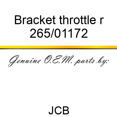 Bracket throttle r 265/01172