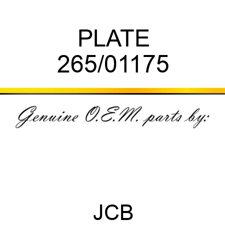 PLATE 265/01175