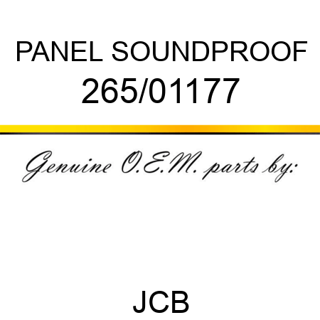 PANEL SOUNDPROOF 265/01177