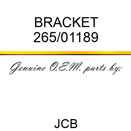 BRACKET 265/01189