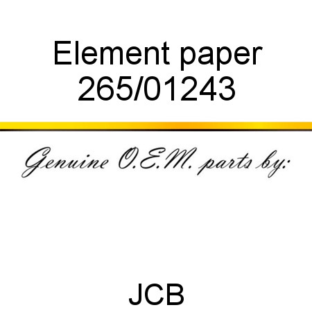 Element, paper 265/01243