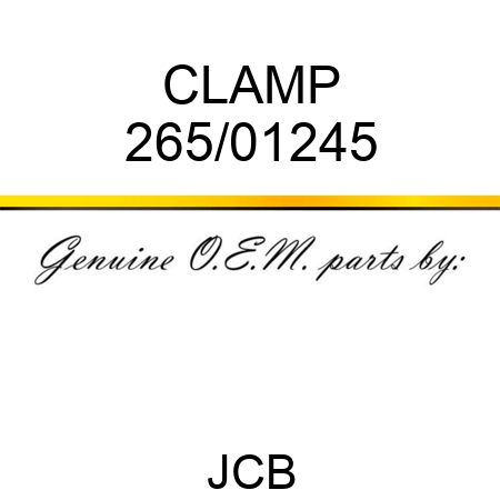 CLAMP 265/01245