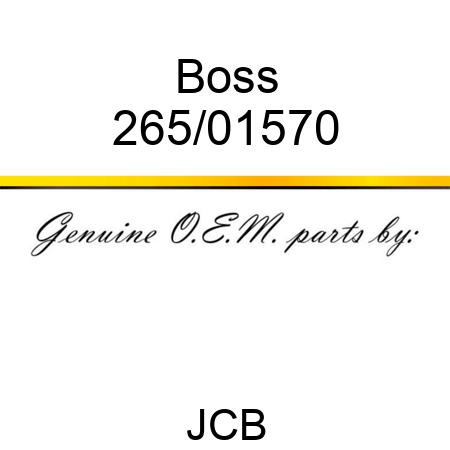 Boss 265/01570