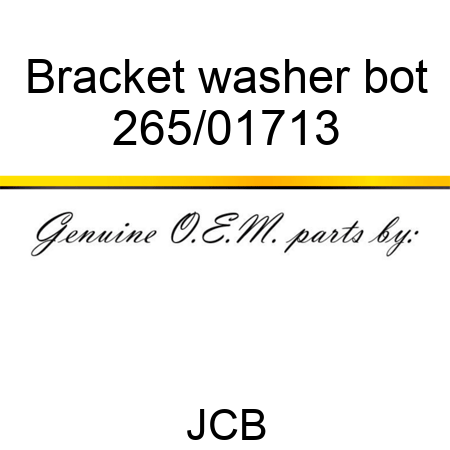 Bracket washer bot 265/01713
