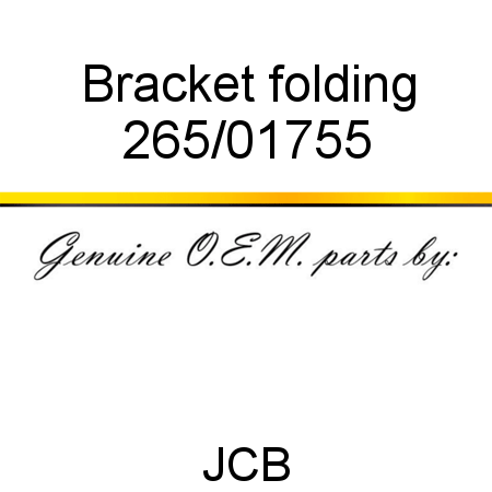 Bracket, folding 265/01755