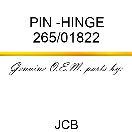 PIN -HINGE 265/01822