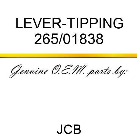 LEVER-TIPPING 265/01838