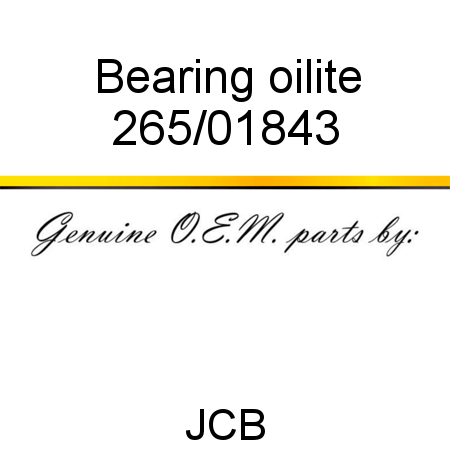Bearing, oilite 265/01843