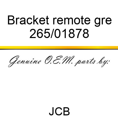 Bracket remote gre 265/01878