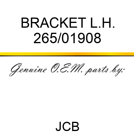 BRACKET L.H. 265/01908