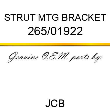 STRUT MTG BRACKET 265/01922