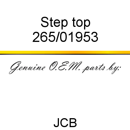 Step, top 265/01953