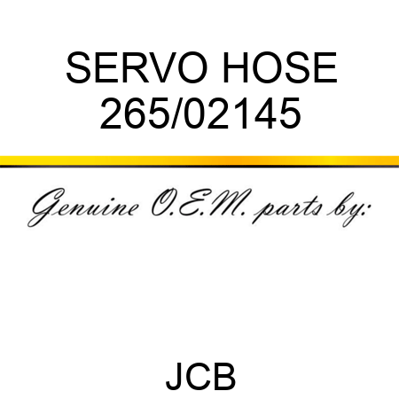 SERVO HOSE 265/02145
