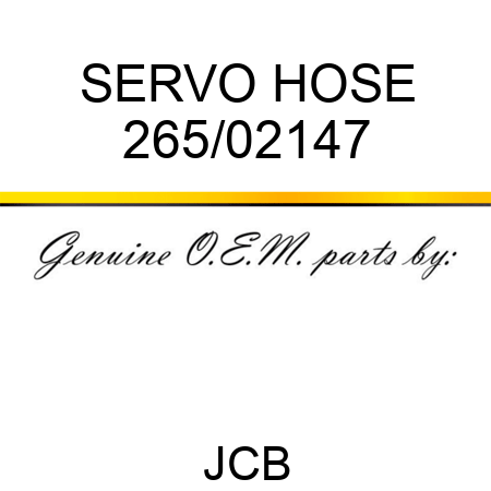 SERVO HOSE 265/02147