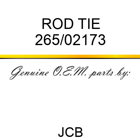 ROD TIE 265/02173