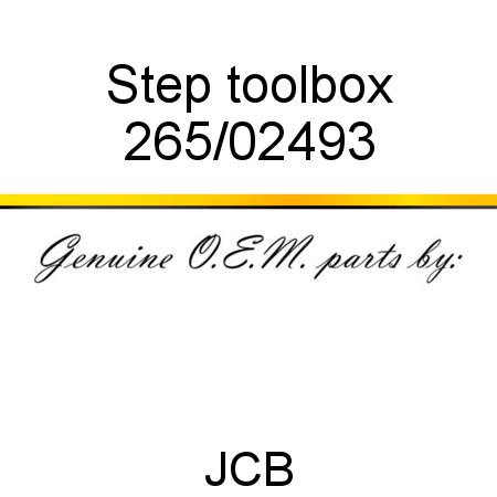 Step, toolbox 265/02493
